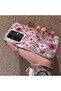 Infinix Note 50 Pro Plus Compatible Burgundy Pink Floral Pattern Phone Case Shockproof - 2