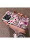 Mi 14t Compatible Burgundy Pink Floral Pattern Phone Case Shockproof - 2