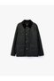 Cotton Pocketed Long Sleeve Shirt Collar Zipper Jacket - 5