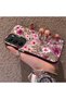Realme C75 4g Compatible Burgundy Pink Floral Pattern Phone Case Shockproof - 2