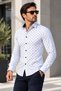 Slimfit Slim Fit Long Sleeve Lycra Shirt with Snap Buttons - 2