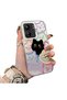 Poco C65 Compatible Colorful Line Cat Figure Phone Case Shock Absorbing Protective Case