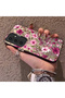 Samsung Galaxy S25 Plus Compatible Burgundy Pink Floral Pattern Phone Case Shockproof - 2