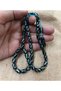 Capsule Cut Brass Embellished System Tassel Kuka Prayer Beads - 4