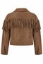 Milky Brown Tasseled Suede Jacket - 5181 - 2