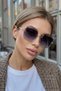 Crystal Black Gradient Uv400 Protected Ultra Light Women's Sunglasses - 2