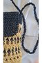 Hand-Knitted Square Straw Shoulder Bag with Paper Cord - 6
