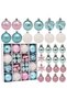 42 Pcs Christmas Tree Balls Ornaments, Christmas Decorative Hanging Baubles for Home Party Holiday Wedding Tree Decorations (Blue/Pink/White)