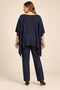 Mercerized Knitwear Cape Navy Blue (Sizes 38-54) - 5