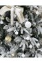 44 Pcs Christmas Tree Balls Ornaments, Christmas Decorative Hanging Baubles for Home Party Holiday Wedding Tree Decorations (Gold/White) - 4