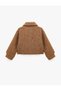 Loose Fit Long Sleeve Wrinkled Jacket with Pockets - 2