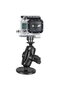 RAM® Drill-Down Double Ball Mount with Universal Adapter for Action Camera