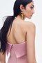 Satin-detail bandeau dress - 6