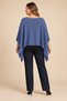 Mercerized Knitwear Cape Indigo (Sizes 38-54) - 5