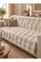 Bubble Plush Fluffy Non-Slip Sofa Cover - 175 X 215 - 2