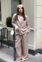Tencel Linen Brown Melted Rose Jacket - 2