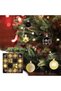 44 Pcs Christmas Tree Balls Ornaments, Christmas Decorative Hanging Baubles for Home Party Holiday Wedding Tree Decorations (Gold/Black) - 8
