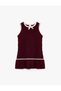 Bow-Tie Sleeveless Crew Neck Knitwear Dress