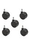 Office Chair Gaming Chair Caster Wheel 10 mm Pin 5 Pieces Polyamide Sturdy - 2