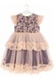 Lace Roba, Tulle Ruffle Sleeves, Detachable Bow Brooch, Crown Accessory Girls' Evening Dress - 8