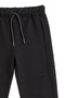 Girls' and Boys' Comfortable Black Sweatpants with Belt and Pockets - 5