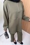 Scubaflex Comfort Flexible Textured Zipper Detailed Women's Hijab Set - 7