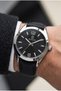 Leather Strap Men's Wristwatch with 2 Year Warranty