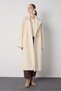Women's Ecru Premium Lined Long Coat 32037 - 7