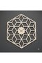 ساعة نسيج ساعة خشبية هندسية جدارية Art Wall Clock - 4