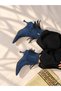 Savanna Navy Blue Suede 5 cm Thin Heel with Tassel Detail Women's Boots Botti̇e - 2