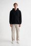 Men's Hooded Zipper Sweatshirt Jacket with 3-Thread Fleece and Pockets - 2