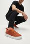 Zrj204 Premium Canvas Fabric Men's Casual Sneaker - Orange - 4
