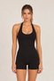 Liora Women's Seamless Sports Tank Top with Built-In Bra and Halter Neckline