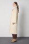 Women's Ecru Premium Lined Long Coat 32037 - 2