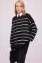 Striped Oversize Knit Sweater - 2