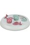 Trixie Cat Activity Flip Board 4-Compartment Treat Dispensing Cat Intelligence and Slow Feeding Toy – Blackberry Purple/Grey, 23 X 23 X 6 cm - 3