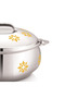 Stride Leen Stainless Steel Hotpot, Stylish Insulated Food Warmer, Keeps Food Hot for Hours, 2000ml - 3