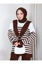 Women's Shawl Detailed Buckle Tricot Tunic Set - 2