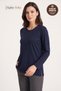 Women's Winter Rose Bunch Pattern Collar and Sleeves Embroidered, Stoned Clover Fabric Mother Combed Cotton Blouse - 2