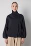 Women's Black Premium Oversize Side Button Detailed Lined Trench Coat 32070 - 6