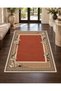 Eta Minimal Floral Border Pattern Woven Base Carpet Eta4389 - 2