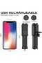 مصباح يدوي قابل لإعادة الشحن عبر USB (عبوة من قطعتين) - مصابيح LED صغيرة وساطعة، إضاءة عالية، 4 أوضاع، مع خاصية التكبير - 7