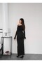 One Shoulder Gathered Long Dress - 4