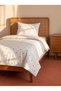 Milan Model Embroidered Black Ribbed Single Duvet Cover Set