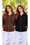 Advantageous 2-Pack Women's Zippered Hooded Sweatshirt Cardigan