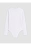Rmz Gi̇yi̇m Farkiyla Zero Roba Collar Girls' Snap Fastener Bodysuit - 3