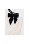 Girl's Velvet Dress with Sequins and Bow - 5