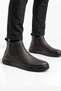 Men's Genuine Leather Chelsea Boots, Brown, with Elastic, Casual Classic Shoes