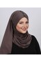Pleated Stone Shawl Mink - 2