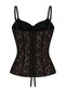 Beige Corset Bustier with Lace Detail - 3